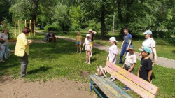 Детям, посещающим лагерь дневного пребывания, рассказали о пользе спорта