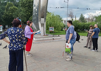Самарская областная библиотека для слепых провела мероприятия в разных городах ко Дню Памяти и Скорби
